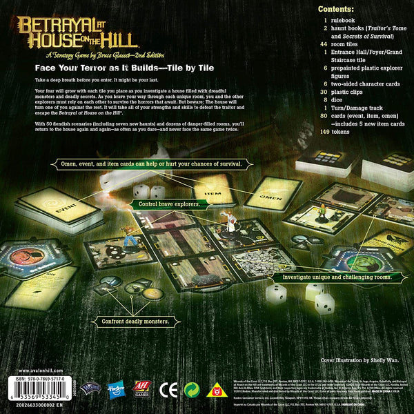 Betrayal at House on the Hill- board game