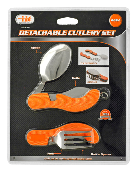 Sanitary Travel Foldable Detachable Cutlery Utensil Set