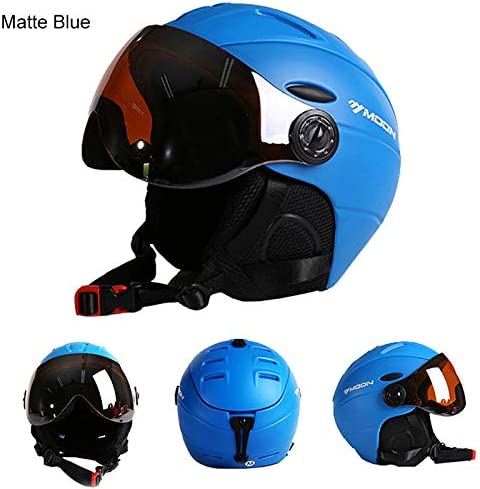 Moon Snowboard Helmet with Detachable Goggle Shield (Medium)